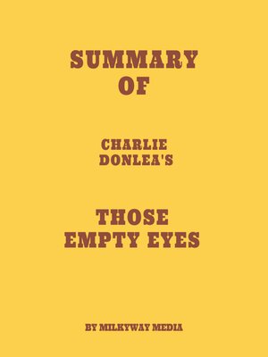 cover image of Summary of Charlie Donlea's Those Empty Eyes